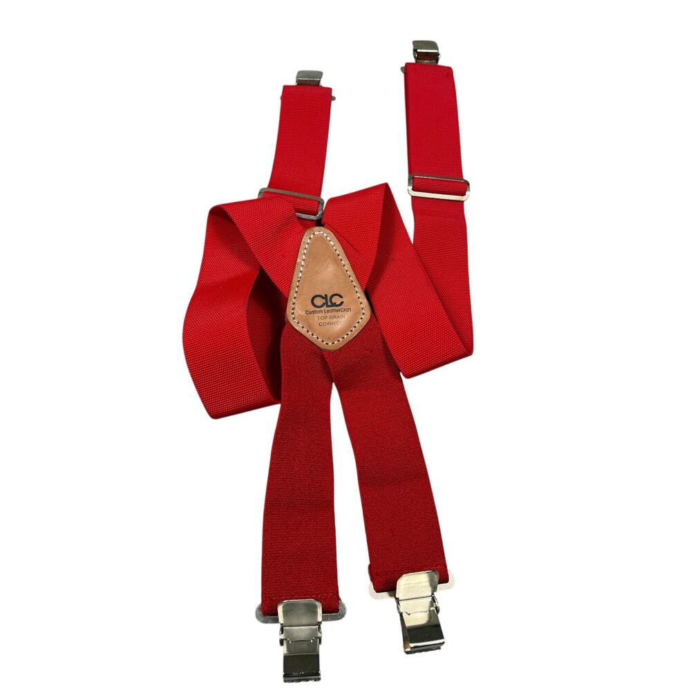Red CLC Custom Leathercraft Suspenders Heavy Duty 2”